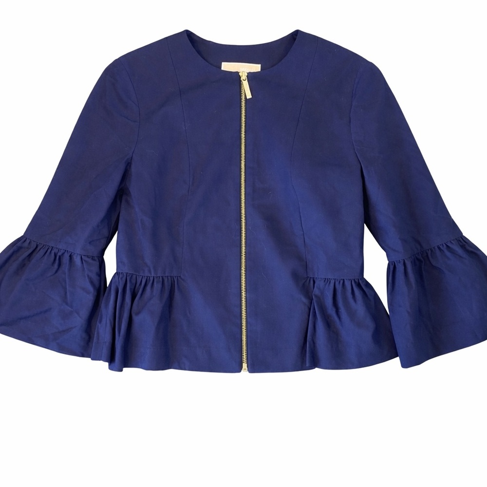 MICHAEL Michael Kors Navy Jacket with Gold Accents
